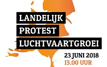 Landelijk protest luchtvaartgroei