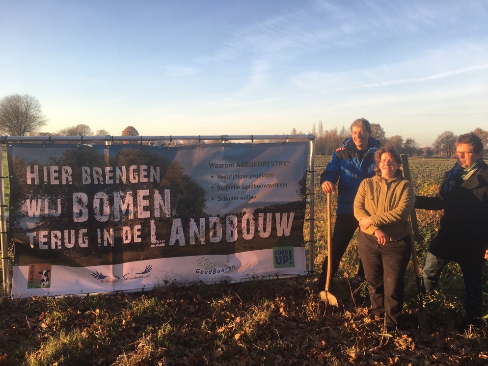 Schop in de grond voor het eerste Brabantse agroforestryperceel