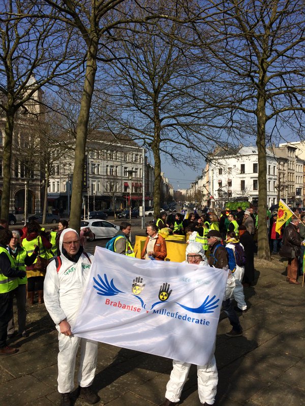 Demonstratie tegen kernenergie in Antwerpen