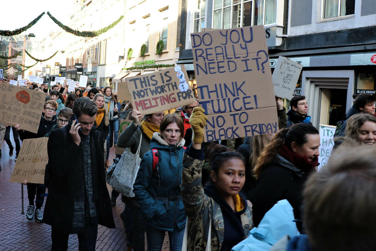 “Wat willen we? Klimaat gerechtigheid”