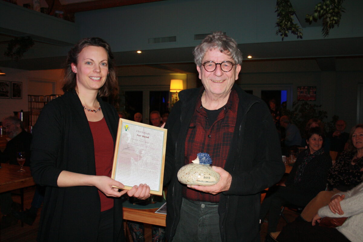 Peer Busink winnaar VNMH Natuurprijs 2019
