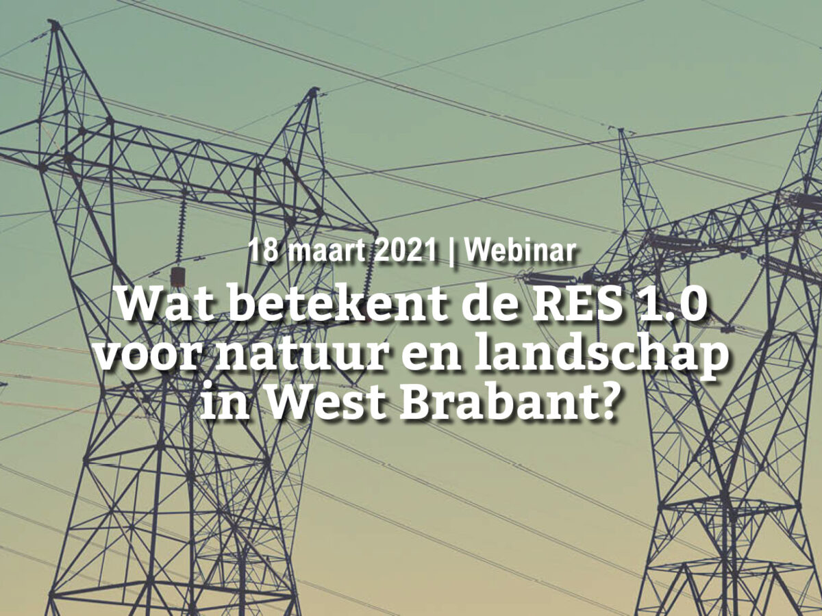 18 maart | Wat betekent de RES 1.0 voor natuur en landschap in West Brabant?
